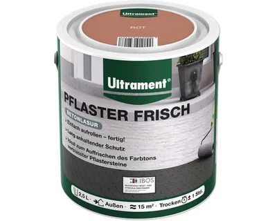 Produktbild von ULTRAMENT Pflasterfrisch Lasur rot 2,5 l