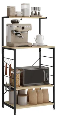 Produktbild von WOLTU Küchenregal Standregal, Mikrowellenhalter Bäcker Regal Haushaltsregal, Sch