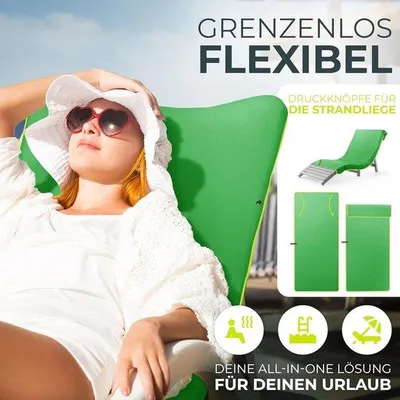 Produktbild von Famanu Handtuch Extra groß 200 x 100 cm - ideal für Strand, Reisen und Fitness - leicht und schnelltrocknend