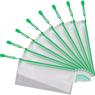 Produktbild von tarifold Reißverschlusstasche ZIPPER DIN Lang PVC grün (1 Stück)