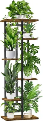 Produktbild von Famanu Blumenregal 6 Etagen - Holz für Innen und Außen