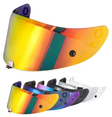 Zdjęcie produktu dla Wizjer do kasku motocyklowego, kompatybilny z modelami RPHA 70 / RPHA 11 / HJ-26 (chromowany, czerwony)