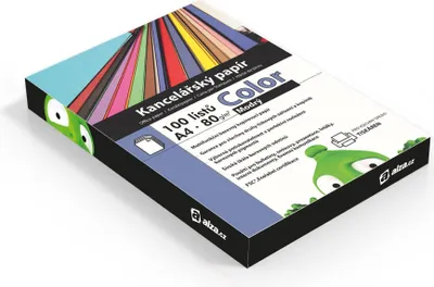 Produktbild von Blaues Büropapier A4, 100 Blatt, 80 g/m², für Laser- und Tintenstrahldrucker