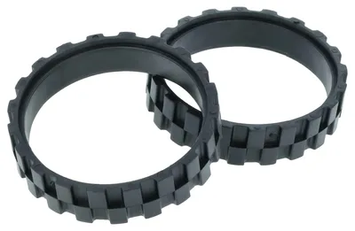 Produktbild von vhbw 2x Radprofil kompatibel mit Roomba 585, 621, 581, 620, 580, 616, 570, 615, 587, 595, 589, 630, 625, 565, 610, 564, 605, 563, 600, 599 Saugroboter