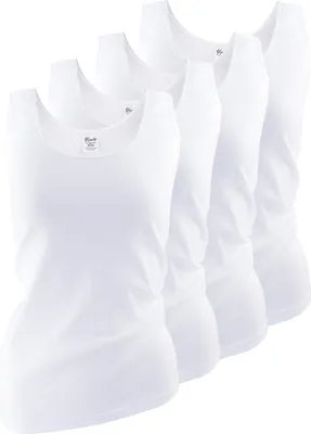 Produktbild von Yenita® Tank Top 4er Set, mit Satinband-Einfassung 40/42