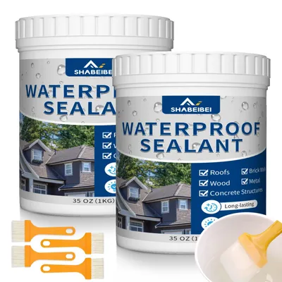 Productafbeelding van Transparante waterdichtingsvloeistof, 2 kg, onzichtbare afdichtingscoating voor binnen en buiten