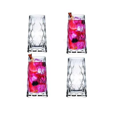 Produktbild von Pasabahce Leafy Longdrinkgläser – 4er Set, 450 ml
