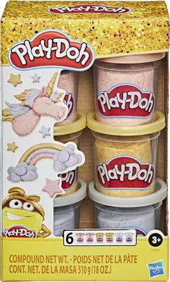 Produktbild von Play-Doh Metallic-Tuben, 6er-Pack E9433, Hasbro