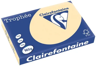 Produktbild von Clairefontaine Trophee Papier Chamois 160g/m² DIN-A3 - 250 Blatt