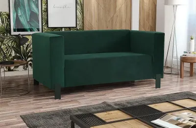 Produktbild von Zweisitzer-Sofa BISERKA - grün / schwarz