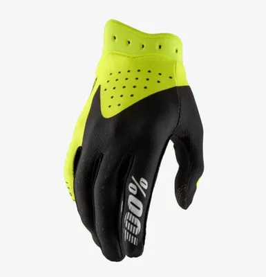 Productafbeelding van 100percent Jeugdhandschoenen ItrackZwart/Geel, maat: XL