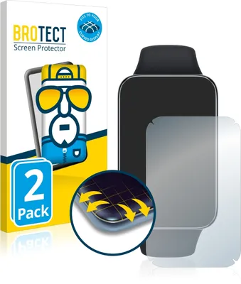 Produktbild von 2x BROTECT Fullscreen Schutzfolie für Xiaomi Smart Band 7 Pro Displayschutz Folie Fullcover Klar Transparent