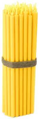 50 Staafkaarsen Gelb, rußfrei, tropffrei, 16 cm, Paraffin
