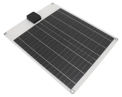 Obrázek produktu pro 20W 5V 12V solární panel s dvojitým výstupem, monokrystalický generátor energie, sada nabíječky baterií pro auto, loď, přívěs, karavan, bílá barva