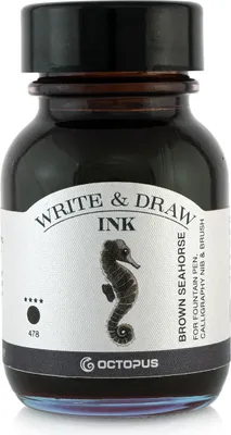 Produktbild von Write and Draw Ink 478 Brown Seahorse, Schreib- und Zeichentusche, 50 ml