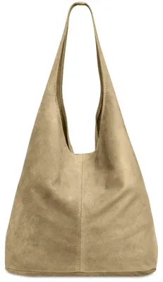 Produktbild von Caspar große Damen Wildleder Tasche Hobo Bag Shopper - CLASSIC LINE - Modell No.767 -  Italy
