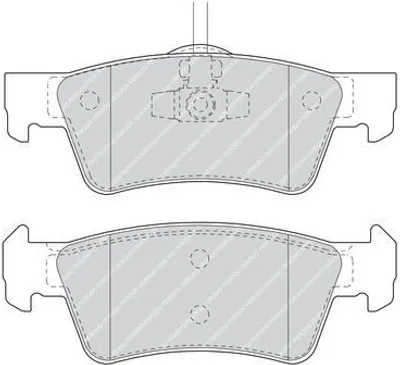 Produktbild von FERODO Bremsbeläge Satz Hinten für VW Touareg (7LA, 7L6, 7L7) FDB1460