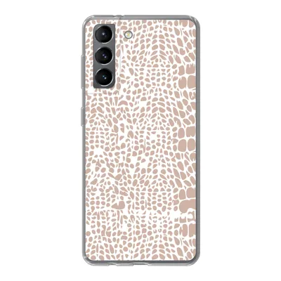 Produktbild von MuchoWow® Handyhülle Schutzhülle Hülle für Samsung Galaxy S21 Tiermuster - Rosa - Schlange Silikon Softcase Handy Hülle - Softcase