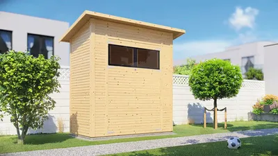 Produktbild von Gartenhaus Bertilo Fineline Rhombusprofil Modern 1 252 x 137 cm natur