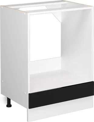 Produktbild von Herdumbauschrank Vicco R-Line Schwarz Hochglanz 60 cm ohne Arbeitsplatte, Model 41215