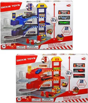 Produktbild von Dickie 203718000038 SOS Rettungsstation 2 Typen, Zufallsversand 41 cm