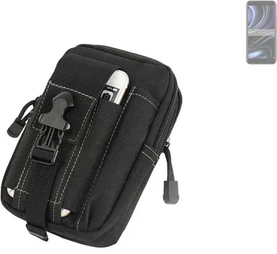 Produktbild von K-S-Trade Gürtel Tasche kompatibel mit BLU J8L Gürteltasche Holster Schutz Hülle Handy Hülle Smartphone outdoor Handy-Hülle schwarz Zusatzfächer