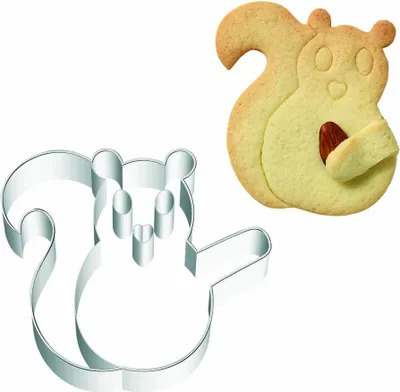 Produktbild von Birkmann Ausstechform Knuddel-Keks Eichhörnchen, Ausstecher, Plätzchenform, Keks, Plätzchen, Edelstahl, 10.7 cm, 197275