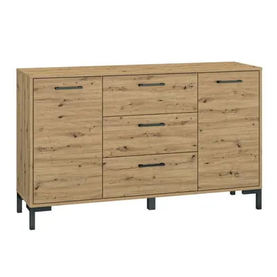 Zdjęcie produktu dla Komoda NIKOLA 140 2D3S dąb artisan
