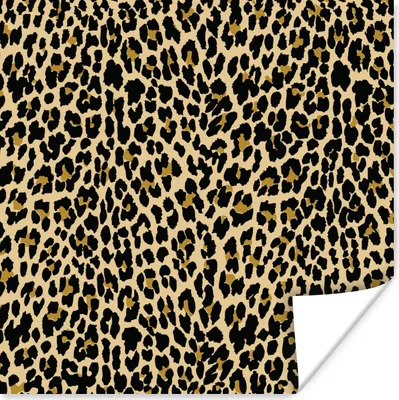 Produktbild von MuchoWow® Poster Panther Druck - Muster - Tiere 100x100 cm - Babyzimmer