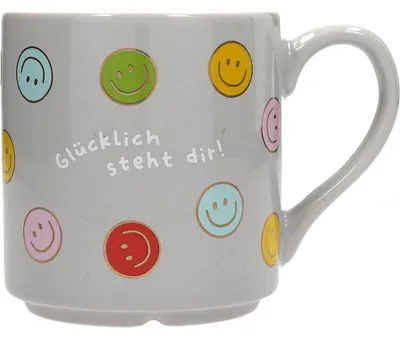 Image de Mug préféré Mug à anse avec slogan, 300 ml - Heureux te va bien