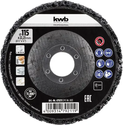 Zdjęcie produktu dla Tarcza do czyszczenia 115mm KWB