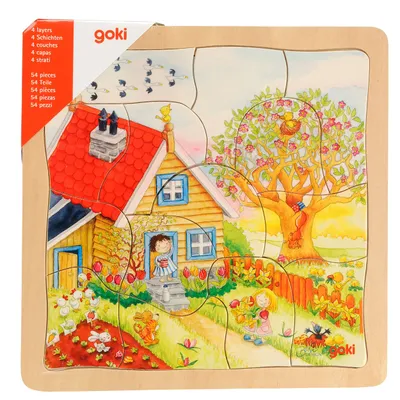 Image de Schichtenpuzzle Jahreszeiten 54 Teile