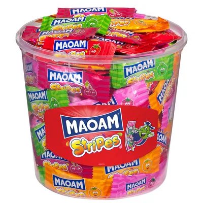 Obrázek produktu pro Maoam Mini Stripes žvýkací bonbony lahodně ovocné 1050g