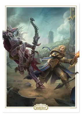 Obrázok produktu pre Obraz World of Warcraft, Sylvanas vs. Anduin Wrynn, limitovaná edícia, 42 x 30 cm