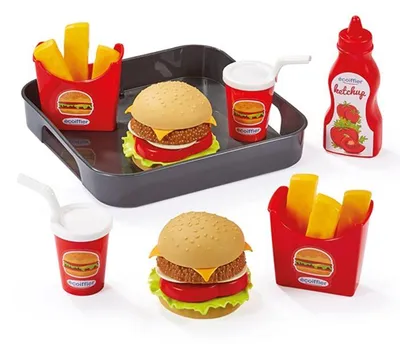 Produktbild von Ecoiffier Hamburger Set mit Tablett