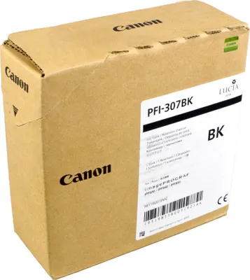 Produktbild von Canon PFI-307BK, Schwarz, Tinte auf Pigmentbasis, 330 ml