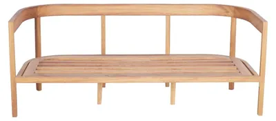 Produktbild von Designbank Bank Sitzbank Holzbank Gartenbank Ruhebank Rückenlehnenbank