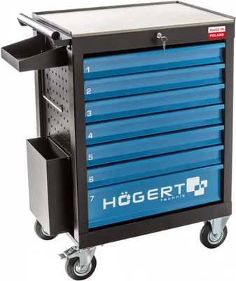 Produktbild von Högert Technik HT7G046 Werkstattschränke, stal, 910 x 470 mm