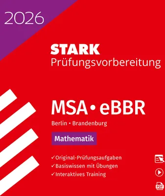 Produktbild von STARK Mathematik - MSA/eBBR 2026 Berlin/Brandenburg - Prüfungsvorbereitung