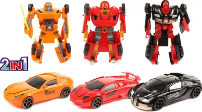 Obrázek produktu pro Autíčko a robot 2v1 v sadě 3 kusů