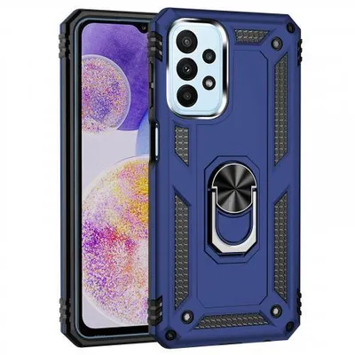 Produktbild von Armor Hülle Für Samsung Galaxy A23 5G (Glas-Variante) - Farbe: Blau - Modellkompatibilität: Für Samsung Galaxy A23 5G - Displayglas: Ohne 9H Displayglas