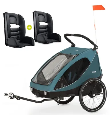 Produktbild von Hauck 2in1 Fahrradanhänger Sparset Dryk Duo