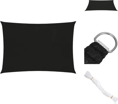 Obrázok produktu pre vidaXL Markíza 160 g/m² čierna 2,5x3,5 m HDPE - Slnečníky