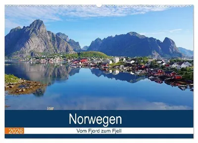 Produktbild von Norwegen 2026 - vom Fjord zum Fjell (Wandkalender 2026 DIN A2 quer), CALVENDO Monatskalender