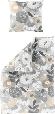 Produktbild von BIERBAUM Bettwäsche Mako-Satin kitt BL 135x200 cm beige Bettbezug