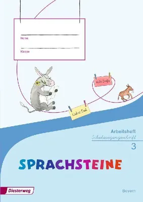 Produktbild von SPRACHSTEINE Sprachbuch 3. Arbeitsheft. Schulausgangsschrift SAS. Bayern