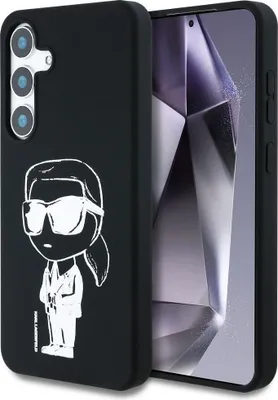 Zdjęcie produktu dla Etui Karl Lagerfeld Silicone Ikonik MagSafe do Samsung Galaxy S25 czarny