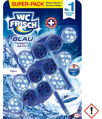 Obrázek produktu pro WC Frisch Kraft-Aktiv modrý oplachovací prostředek Chlo