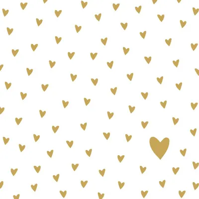 Immagine prodotto di Tovaglioli 33x33 cm - Little Hearts gold