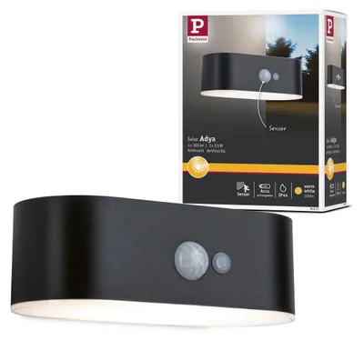 Zdjęcie produktu dla Paulmann solarna zewnętrzna lampa ścienna LED Adya